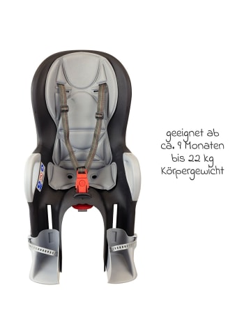 OK Baby Kinderfahrradsitz 10+ von 9 Monate in grau