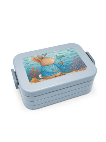 Mr. & Mrs. Panda Bentobox Fische Astrologie Design ohne Spruch in Blau Pastell