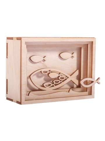 Rayher Holz 3D-Geschenkbox, FSC Mix Credit in natur