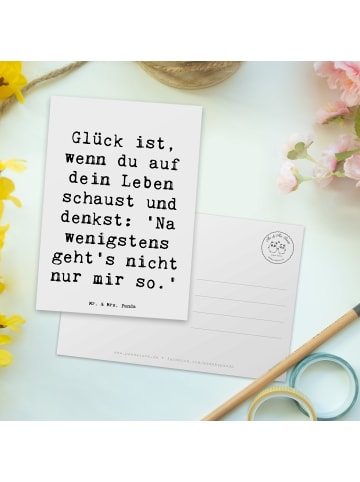 Mr. & Mrs. Panda kunstkarte Spruch Glück GemeinMensch mit Spruch in Weiß