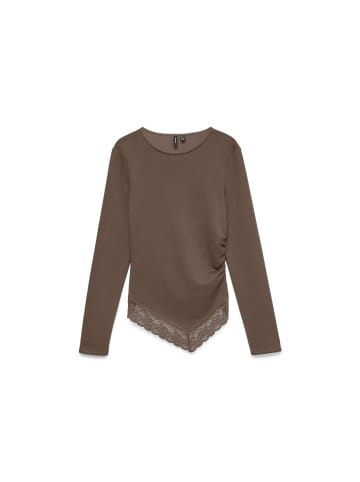 Vero Moda Langarmshirt in cocoa brown