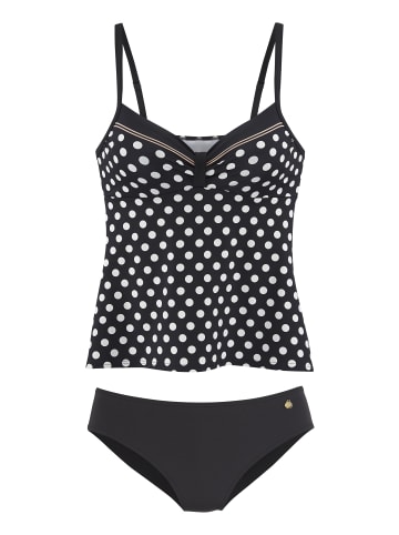 LASCANA Bügel-Tankini in schwarz/creme