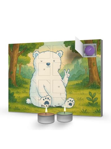 Mr. & Mrs. Panda Adventskalender Eisbär Faul Design ohne Spruch in Weiß