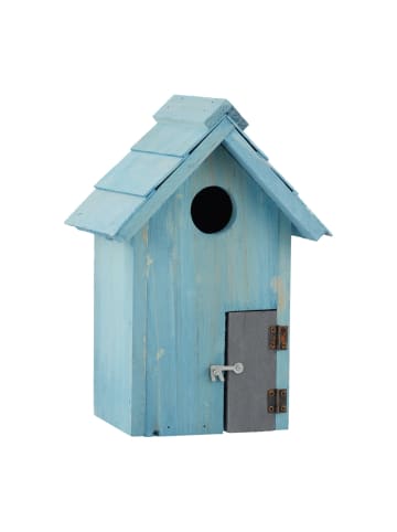 relaxdays Nistkasten in Hellblau - (B)17 x (H)24,3 x(T)12 cm