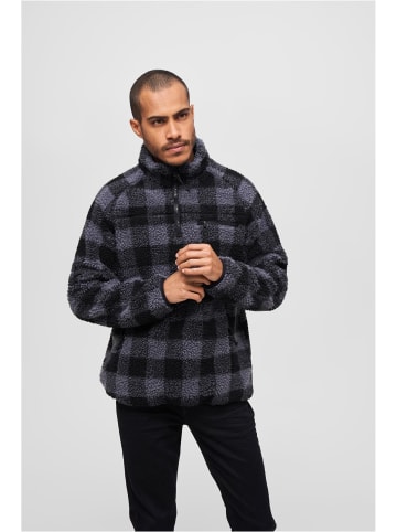 Brandit Brandit Zip-Kapuzenpullover in black/grey