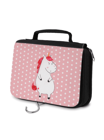 Mr. & Mrs. Panda Badetasche Einhorn Wut ohne Spruch in Rot Pastell