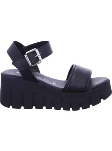 Tamaris Keilsandalette in BLACK LEATHER