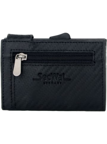 SecWal Kartenetui RFID Leder 9 cm in schwarz