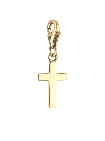 Nenalina Charm 925 Sterling Silber Kreuz in Gold