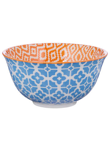 Butlers Schale ORNAMENTS 6er-Set in Weiß / Blau / Gelb