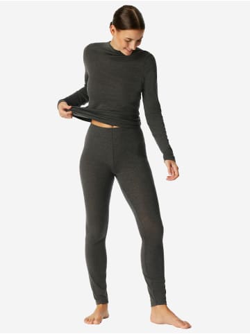 Schiesser Leggings Premium Warming in dunkelgrau-gem.