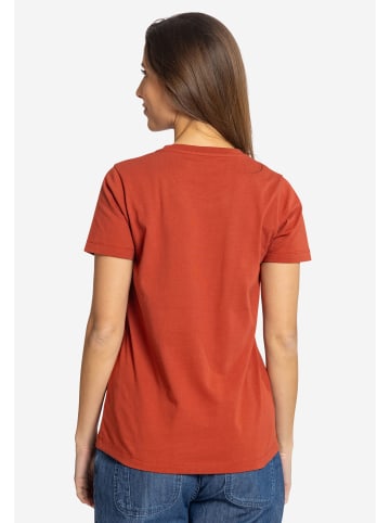 elkline T-Shirt Sausewind in burnt red