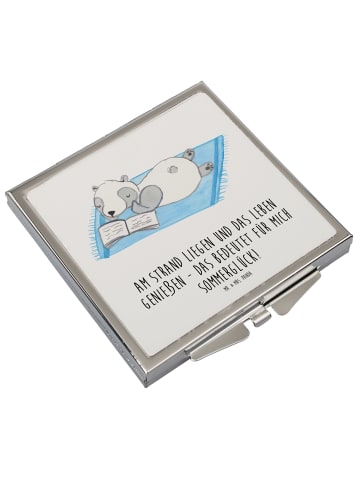 Mr. & Mrs. Panda Schminkspiegel Sommerglück mit Spruch in Weiß