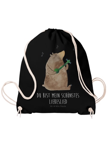 Mr. & Mrs. Panda gymnastiktasche Bär Lied mit Spruch in Schwarz