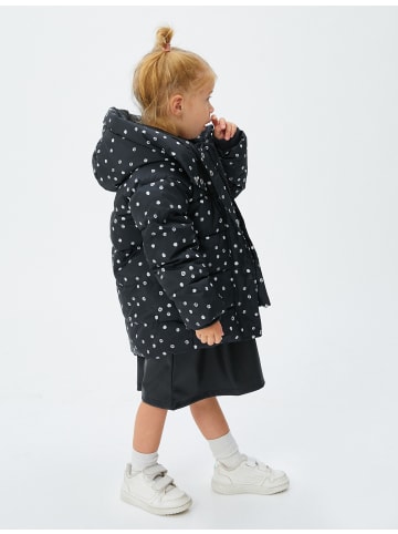 KOTON Anorak in Schwarz Gemustert