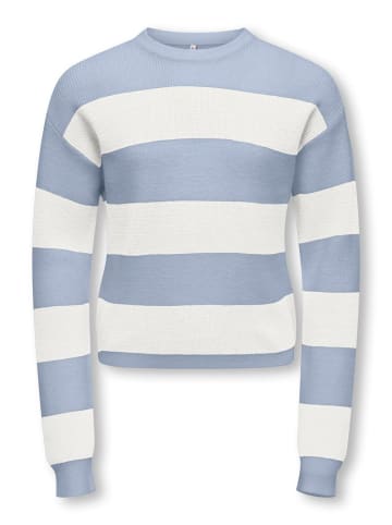 KIDS ONLY Pullover KOGFRANCA SHORT L/S STRIPE KNT in soft chambray