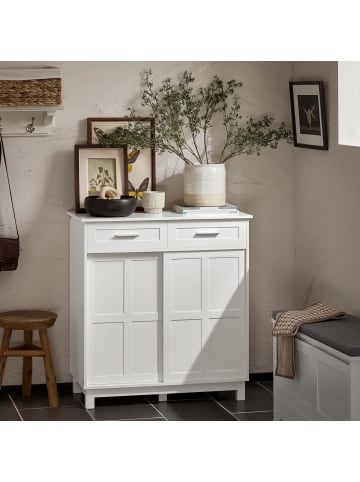 SoBuy Schuhschrank in Weiß - (B)80 x (H)85 x (T)40cm