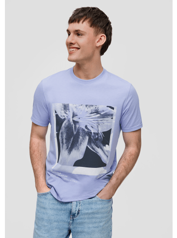 QS T-Shirt kurzarm in Lila