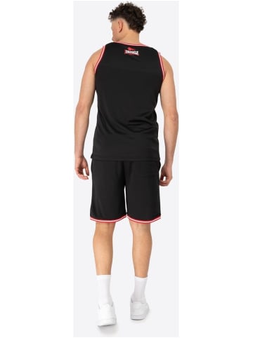 Lonsdale Trainingsanzug "Pewsey Singlet & Shorts Set Normale Passform" in Schwarz