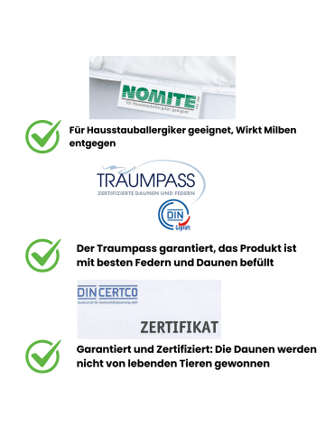 Kinderhaus Blaubär ARO Artländer Daunenschlafsack TOP in Azur Uni