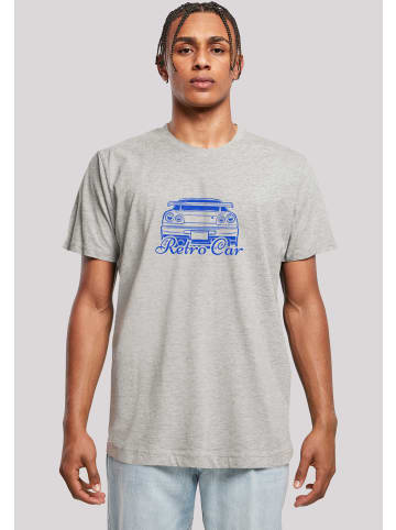 F4NT4STIC T-Shirt Retro Car Japanese Streetstyle in grau meliert