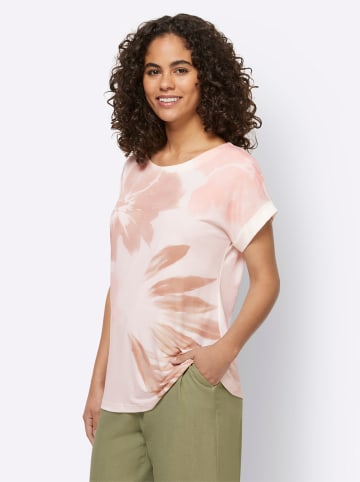 Heine Shirt in ecru-hellrosé-bedruckt