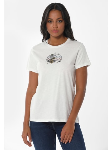 Organication T-Shirt "WOR13319" in Cremeweiß