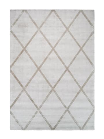 Kayoom Kurzflor Teppich Luxury 210 in elfenbein - taupe - rechteckig