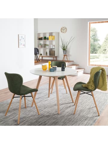 home24 Esstisch LINDHOLM rund in Weiß