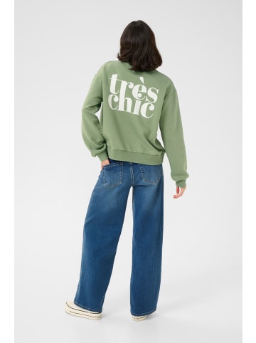 Kaffe Sweatshirt KAhazel Loose fit in Oil Green