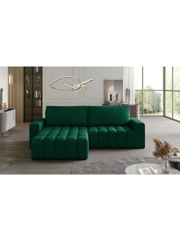 MF Design Bonita Recamiere Links in Smaragd -  (L) 175 x (B) 250 x (H) 92 cm