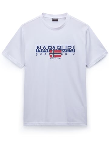 Napapijri T-Shirt "S-Aylmer" in Weiß