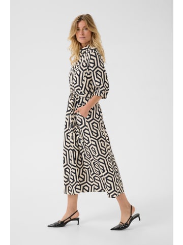 Cream Kleid CRTiah Feminine in Geometric Black White