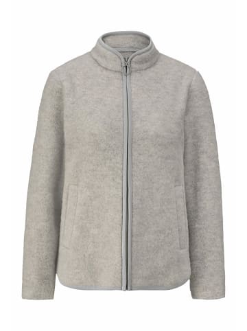 Hessnatur Wollfleece Jacke in hellgrau