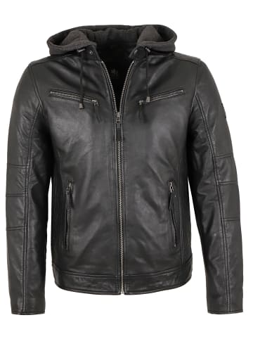 Otto Kern Lederjacke Kapuze Lammnappa *B-Ware* in Schwarz