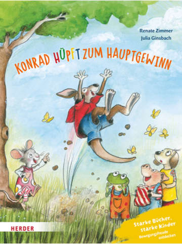 Herder Freiburg Buch - Konrad Känguru und Rita Rennmaus. Konrad hüpft zum Hauptgewinn