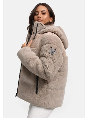 Marikoo Kapuzenplüschjacke Kaguraa 16 in Light Taupe