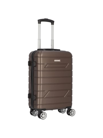 Nowi Bergamo 4 Rollen Kabinentrolley 56 cm bronze
