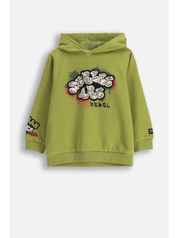 Coccodrillo Kapuzen-Sweatshirt in olivgrün