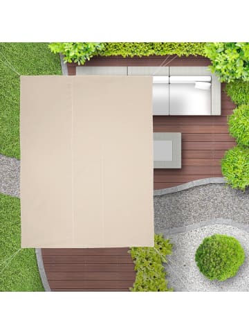 Sonnensegel in Beige - (B)3,5 x (T)4,5 m