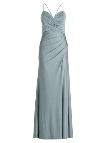 Vera Mont Abendkleid im Glitzer-Look in Blue/Silver