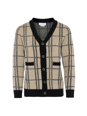 caneva Damen Sweater in SCHWARZ WOLLWEISS KARIERT