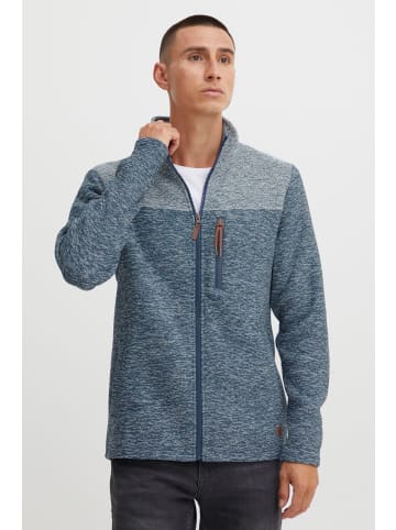 BLEND Sweatshirt BHPinti 20715442  Melierte Sweatjacke mit Brusttasche in mittelblau