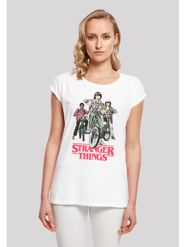 F4NT4STIC T-Shirt Stranger Things Retro Bikers in weiß