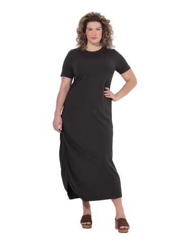 Ulla Popken Midikleid in schwarzbraun