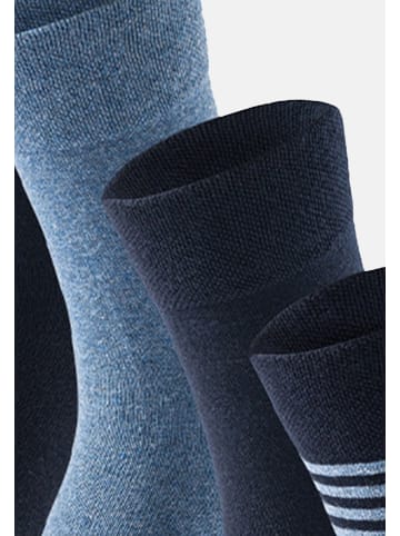 Schiesser Socken Bluebird in Dunkelblau / Grau