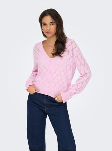 JDY Strickjacke in Pink Lady