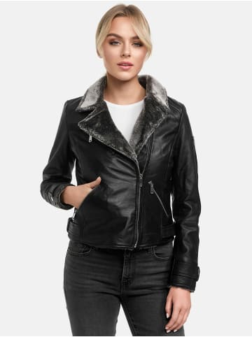 Tazzio Lederjacke "F511" - in Schwarz