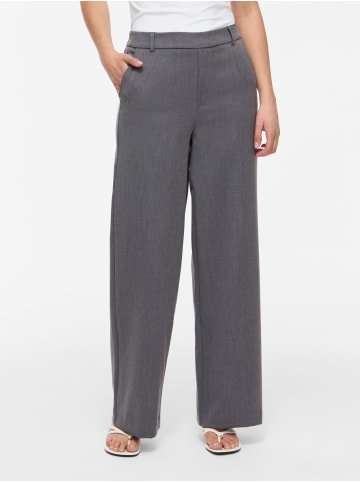 Vila Wide Leg Hose in Medium Grey Melange