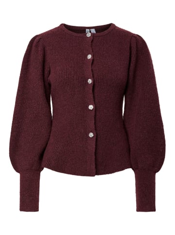 Pieces Strickjacke in Tawny Port